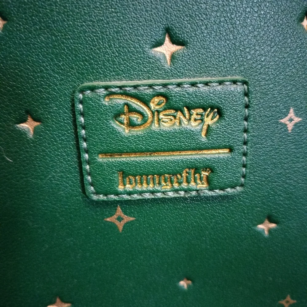 Green and Gold Peterpan Loungefly Crossbody Purse - Picture 2 of 3